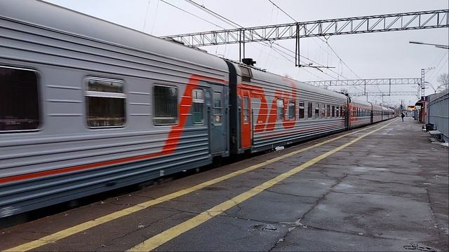 23 января 2025 г. Электровоз ЭП2К-433 с Пассажирским поездом Колпино