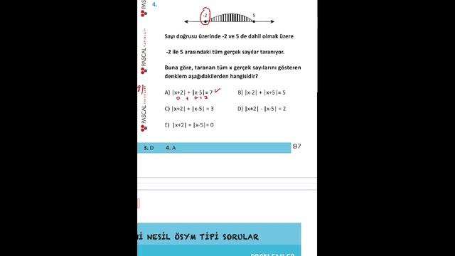 PASCAL TYT MATEMATİK SORU BANKASI SAYFA 97 SORU 4