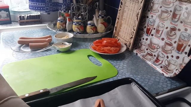 Ужин- сосиски+картошка