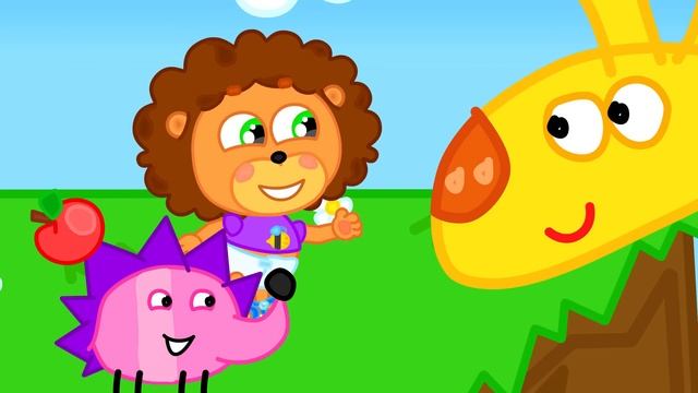 Маша_и_Леопольд_Шапочка_для_душа_Мультик_для_детей_Lion_Family_на