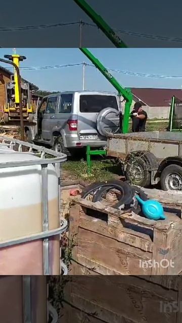 Кран для прицепа
