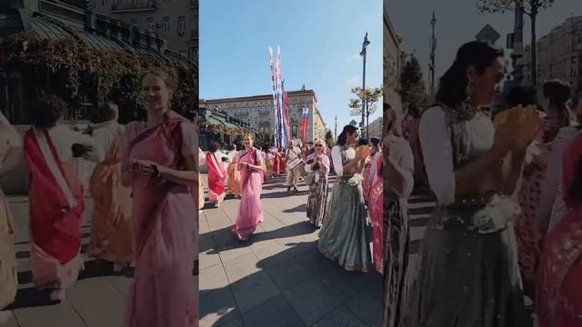 Маха харинама на день города в Москве 10.09.2023 / Maha Harinama on City Day in Moscow 09/10/2023