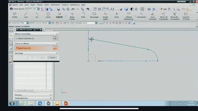 Siemens NX 6 (sketch-2)basic modeling tutorial