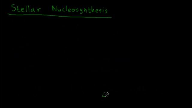 Nucleosynthesis