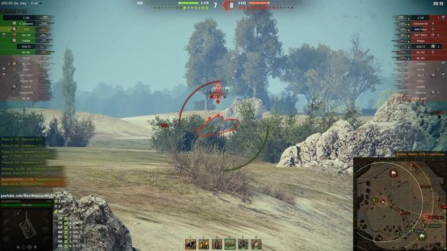 Мир танков. WOT. Уникальный бой на 121B. Взял 10 фрагов и 10.4К урона