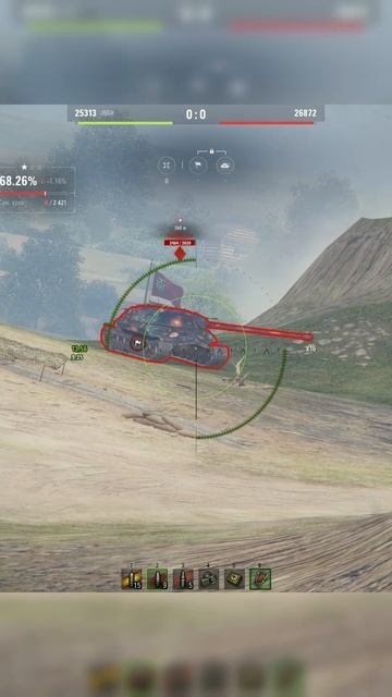 World of tanks | КОГДА ПОДГОРЕЛ, НО БЫЛ ВОЗНАГРАЖДЕН #миртанков #shorts #worldoftanks