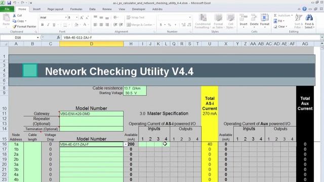 Voltage Drop on AS-Interface Network