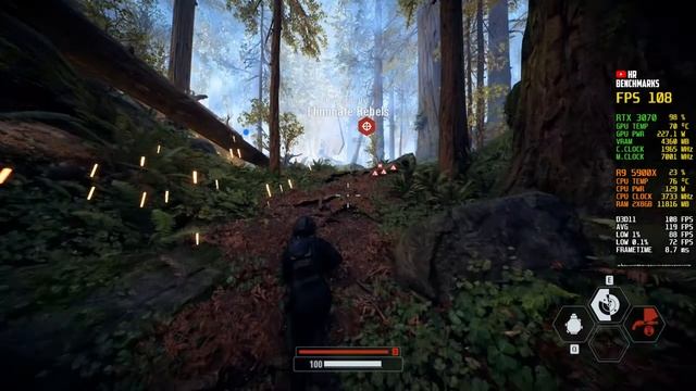 Star Wars Battlefront II - RTX 3070 + Ryzen 9 5900X | 1080p Ultra Settings