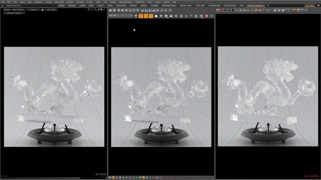 MODO _ V Ray and Octane in MODO Transparency part 1_ Glass and Roughness