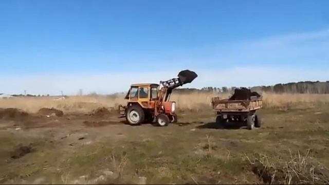 Работа погрузчиком на Т-25