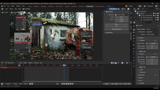 9 -Compositing out the scene