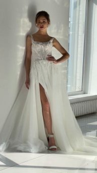 Свадебное платье Интриго из коллекции «Sposame!» от бренда Anna Kuznetcova