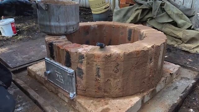 Тандыр из старого печного кирпича своими руками
