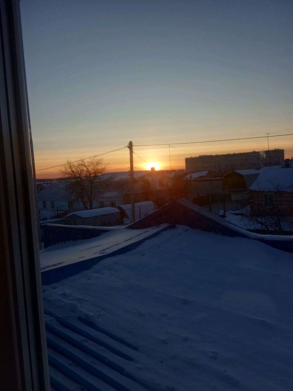 закат на улице