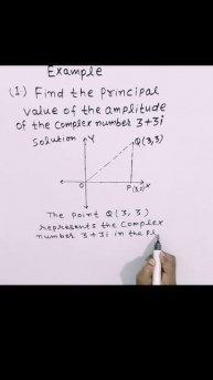 Complex numbers (Find the principal value of its amplitude) class 11