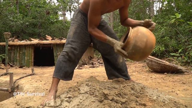 Построите великолепныи бассеин вокруг Подземного Бамбукового дом