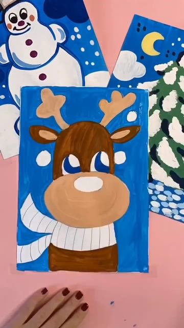 🦌Как нарисовать прикольного олененка?