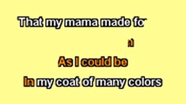 Dolly Parton - Coat Of Many Colors [Karaoke].mpg