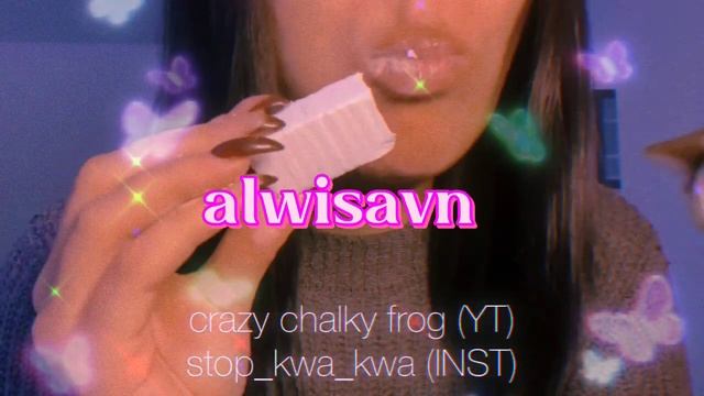 пиленный мел/sawn chalk/asmr crunch/edit