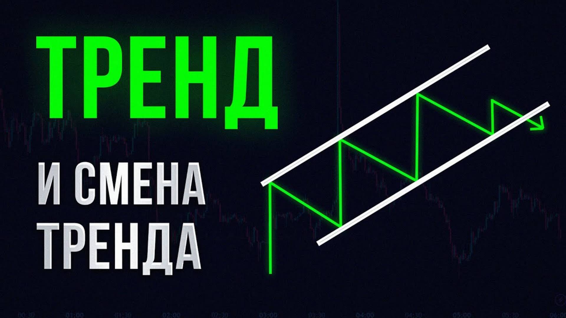ТРЕНДЫ и как просто определить СМЕНУ ТРЕНДА.   Трейдинг обучение .  Технический анализ