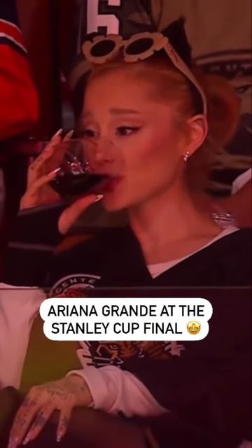 Ariana Grande At The Stanley Cup Final 👀