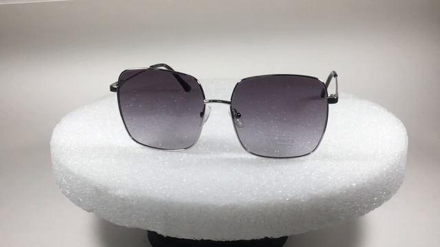 Calvin Klein Square Lens Sunglasses CK19135S 045 Silver Gray Gradient Lens