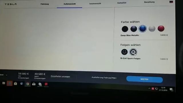 Tesla Model 3 Konfigurator Deutschland - Walkthrough mit nextmove