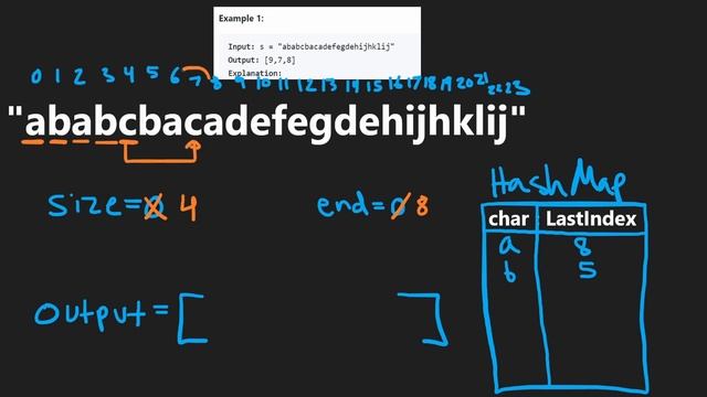 07 - Partition Labels - Leetcode 763 - Python
