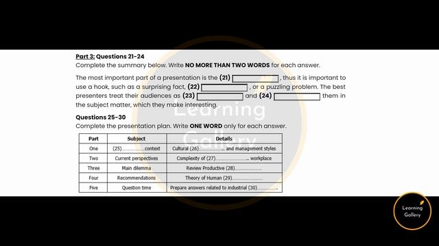 IELTS Listening Test 43 - Practice IELTS Listening Test | Learning Gallery by Astha Gill