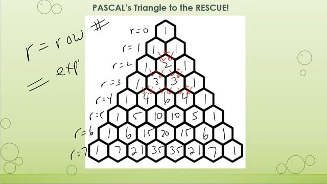 Polygnomials and Pascal's Triangle- Video Lesson #31