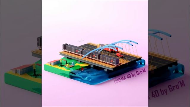 RAIL-FGK-cinema 4d