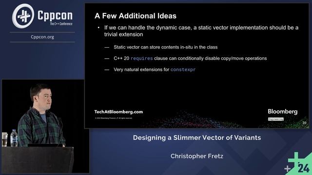 How to Design a Slimmer Vector of Variants in C++ - Christopher Fretz - CppCon 2024