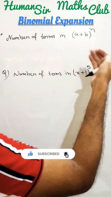 FIND THE NUMBER OF TERMS IN A Binomial EXPANSION IN 5 SECONDS. BINOMIAL THEOREM SUPER #mastercadre