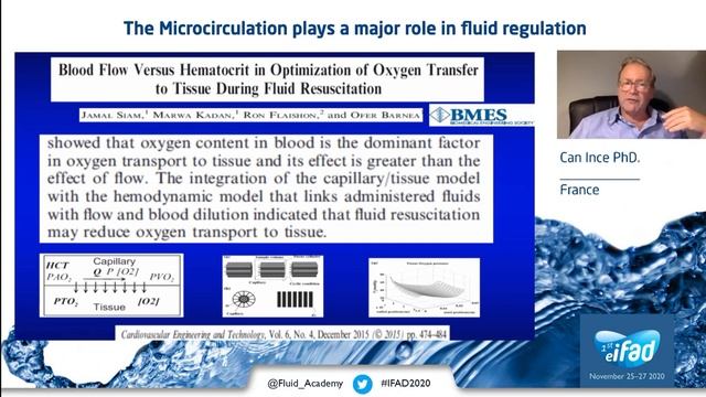 The microcirculation plays a major role in fluid regulation Can Ince