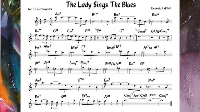 Lady Sings The Blues Wilder Backing track score for Eb alto instruments_270p_360p