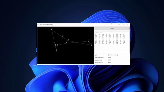 Travelling salesman problem (TSP) / Annealing algorithm