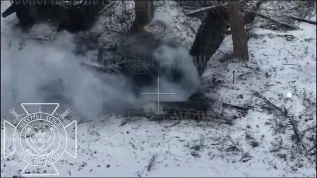 Маскировка миномёта не по сезону