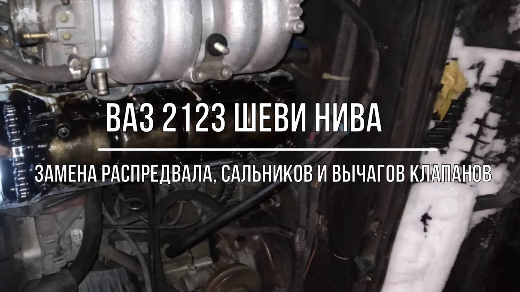 ВАЗ 2123 Chevrolet Niva. Замена распредвала, сальников и рычагов клапанов