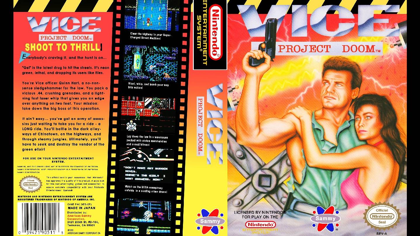 VICE: PROJECT DOOM. SAMMY. 1991. NES