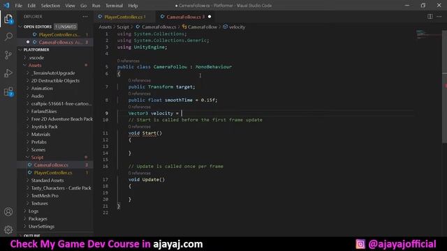 Unity 2D Double Jump & Camera Follow in Tamil | Unity Tutorials in Tamil | Game Development in Tami