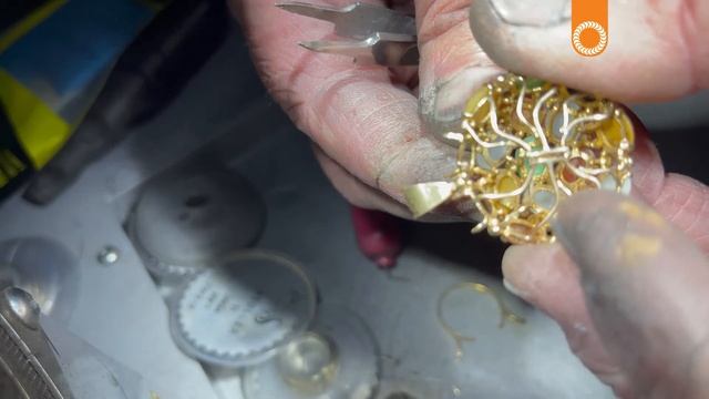 Laser Welding with Forge Jewelry Jeweler Richard Beach to convert a jade ring into a pendant