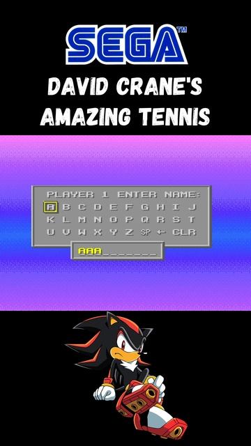 David Crane's Amazing Tennis | Sega Mega Drive (Genesis).