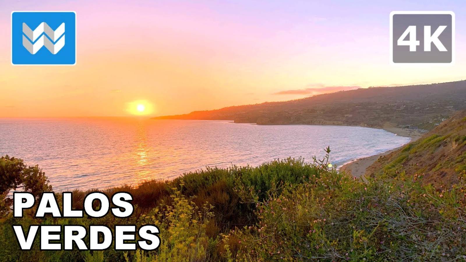 Sunset Walk at Founders Park in Palos Verdes, California USA (Trump Golf Club) 🎧