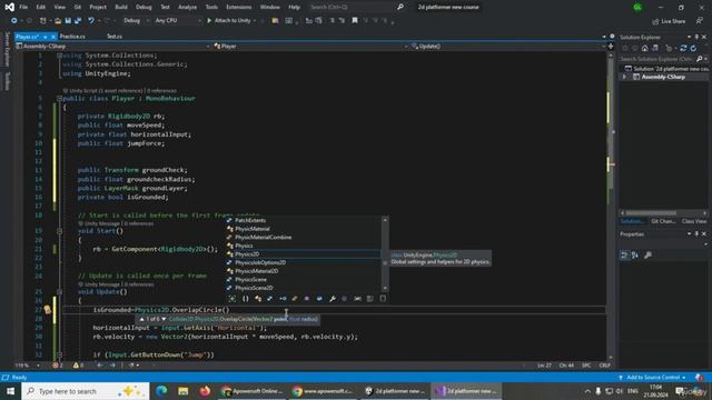 2D Platformer for Beginners in Unity  Master Game mechanics