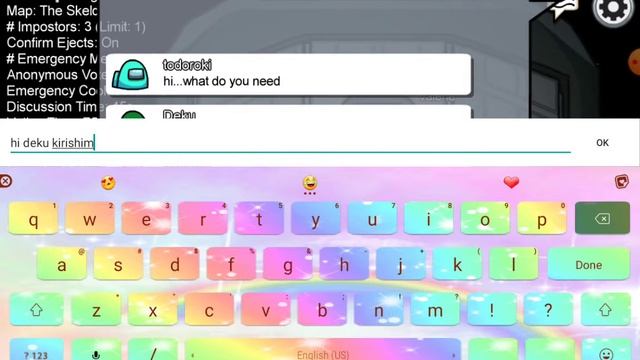 deku-kun confesses to todoroki-kun in among us