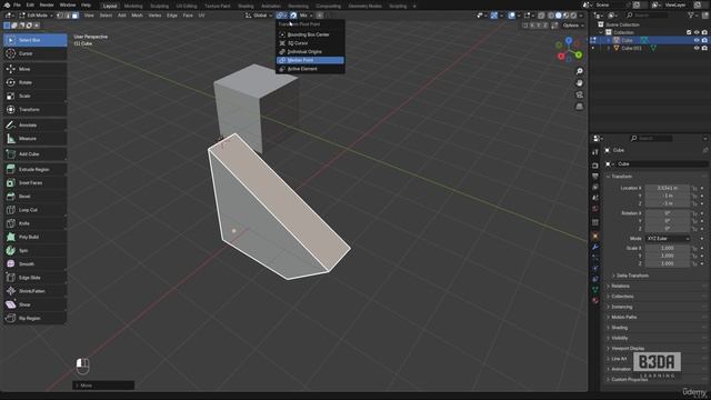 2 -Deforming Mesh objects in Edit Mode