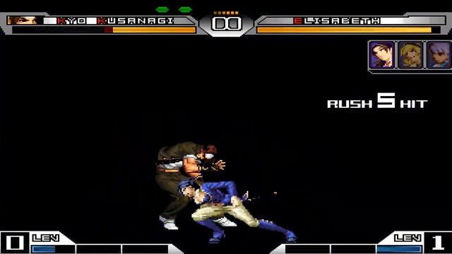 [KOF Mugen] BOOBIE'S CHALLENGE (Classic Kyo VS Yukino&Lien&Elisabeth&Mai)