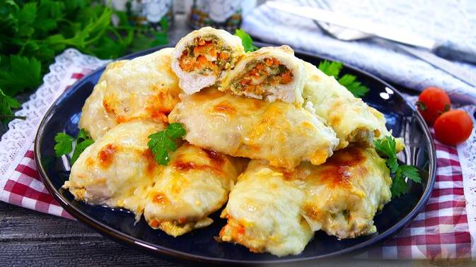 Закрутили на славу. КУРИНЫЕ РУЛЕТИКИ С СЫРОМ И МОРКОВЬЮ