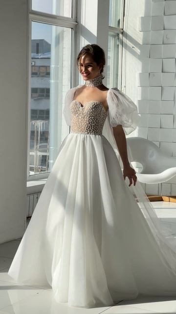 Свадебное платье Перфетто из коллекции «Sposame!» от бренда Anna Kuznetcova