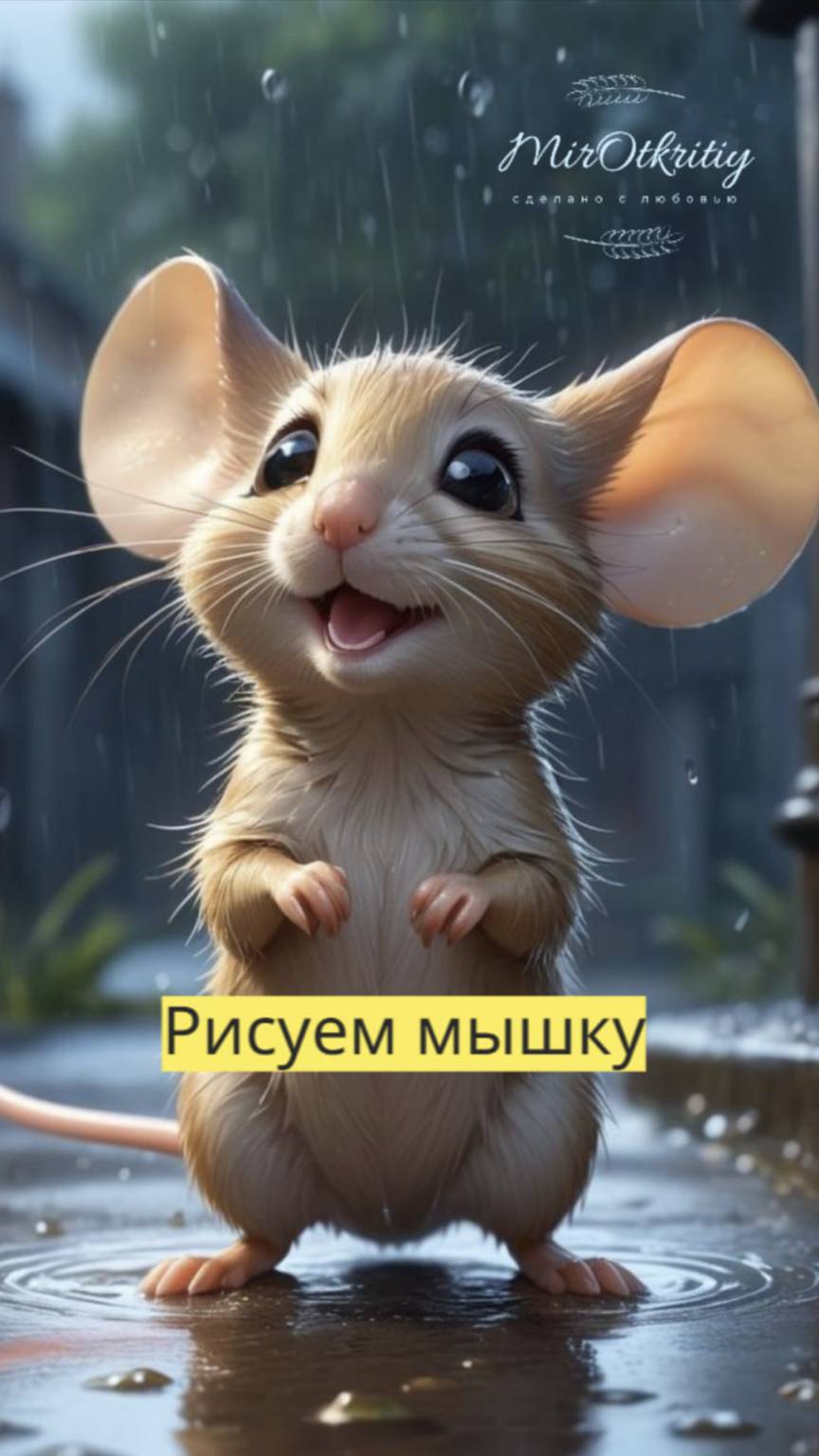 Маленькие художники: Рисуем мышку
